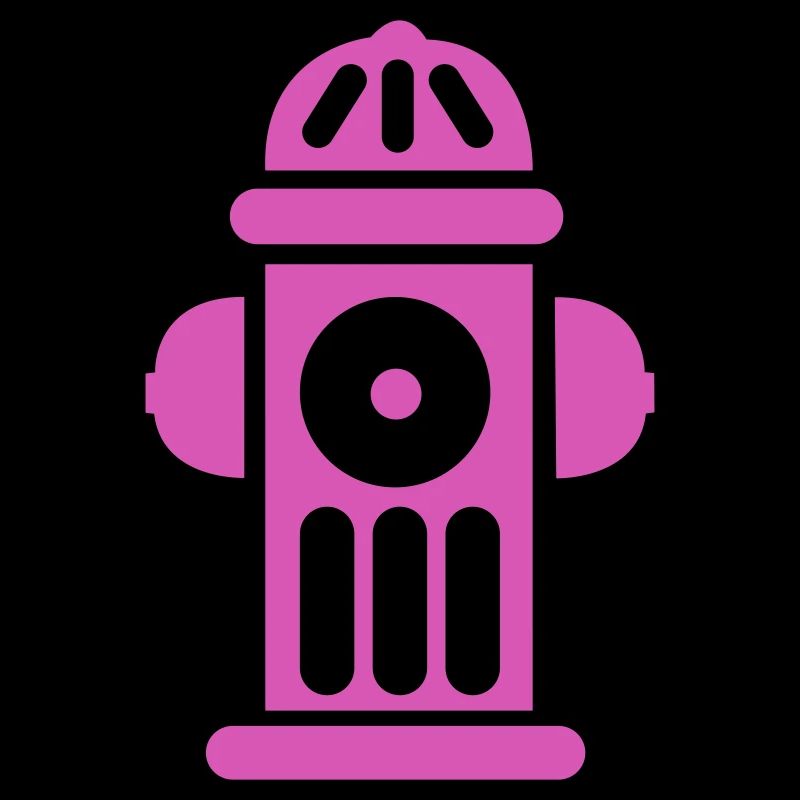 Magenta Fire Hydrant Pop Art Icon