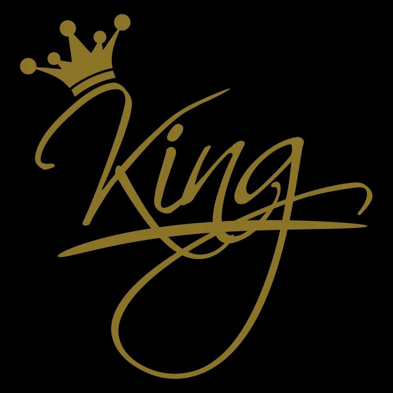 king text logo design cool chef krone