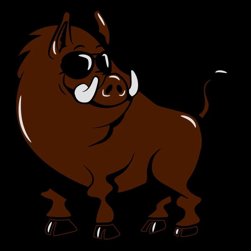 wildschwein cool süss witzig sonnenbrille