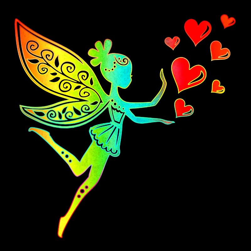 Fee Elfe Herzen Valentinstag Geschenkidee Liebe