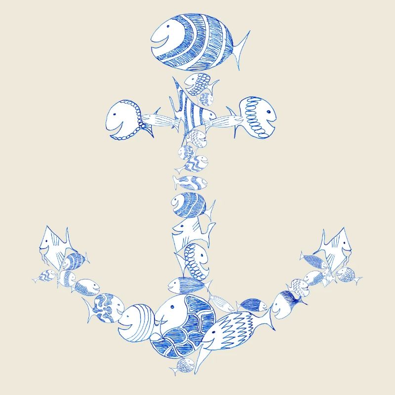 ancre mer bateau pêcheur poisson pirate voile monstre