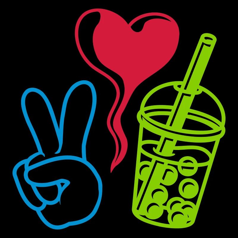 Love Peace Bubble Tea