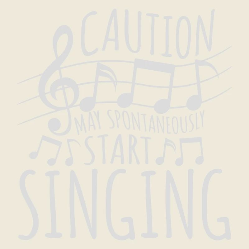 may spontaneously start singing