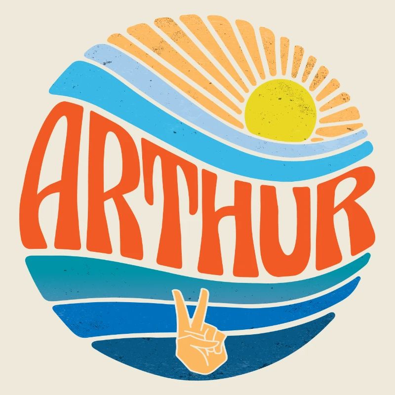 Arthur Hemd Vintage Sunset Arthur Groovy Tie Dye