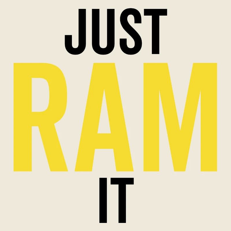 Einfach Rammen Sie es