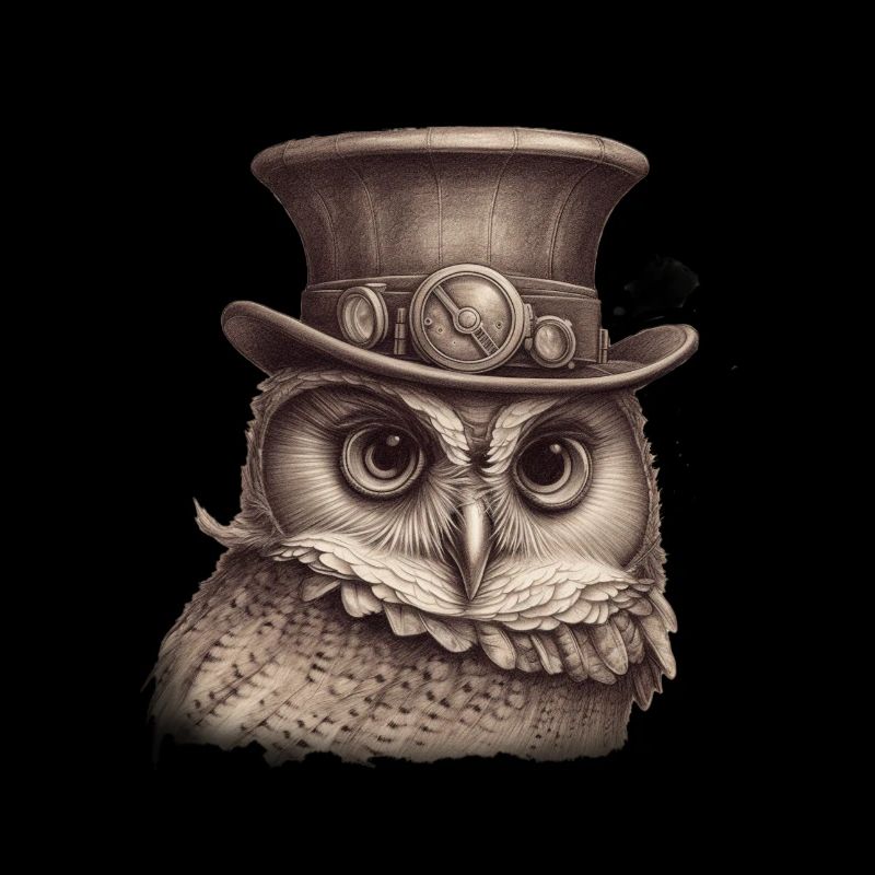 Steampunk Eule 1