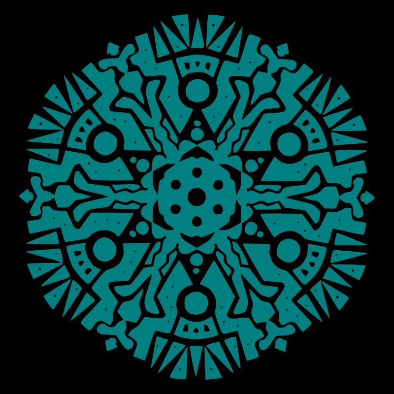 Modèle Mandala Maya