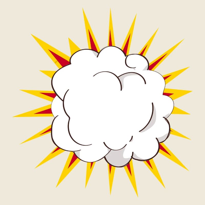 Cartoon Explosion cloud