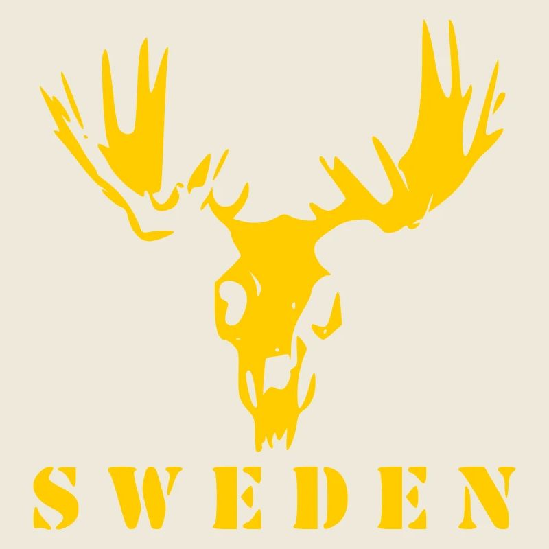Moose skull Sweden