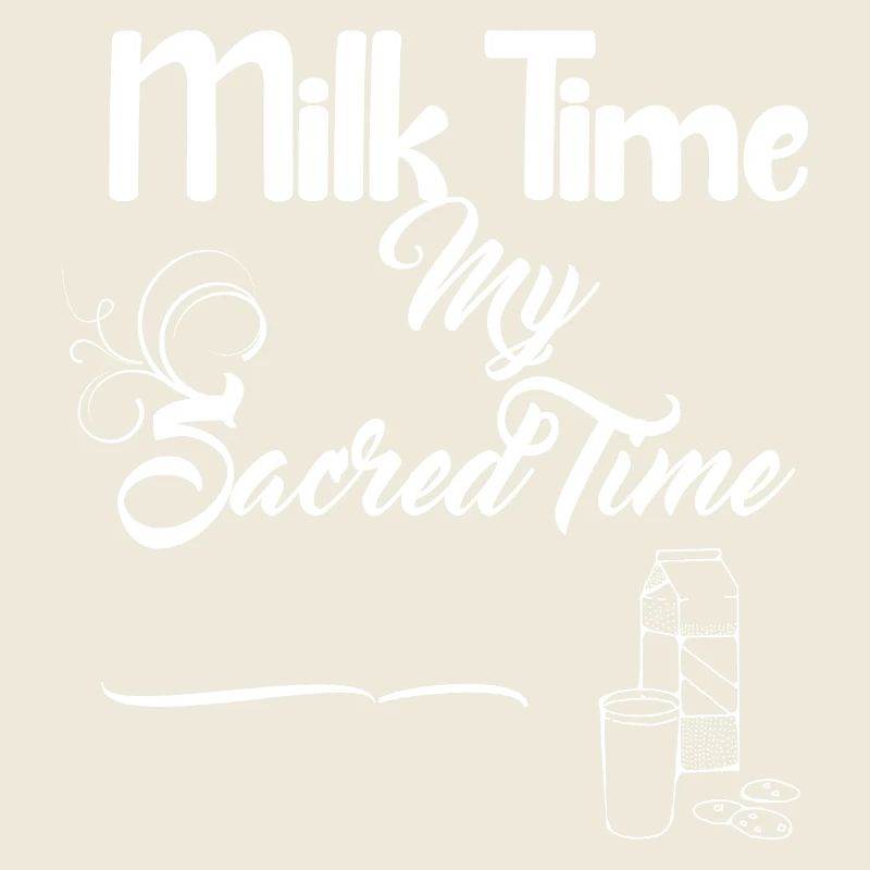 MIlk et biscuits blanc design - Milk Time