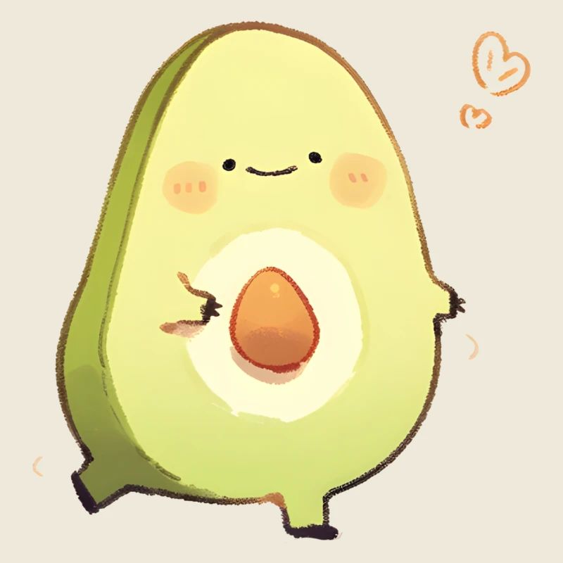 Umarmende Avocado