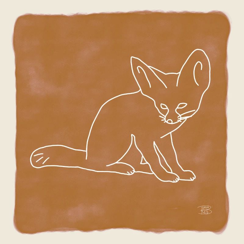 « Fennek », Boho Line Art Design, série « Desert »