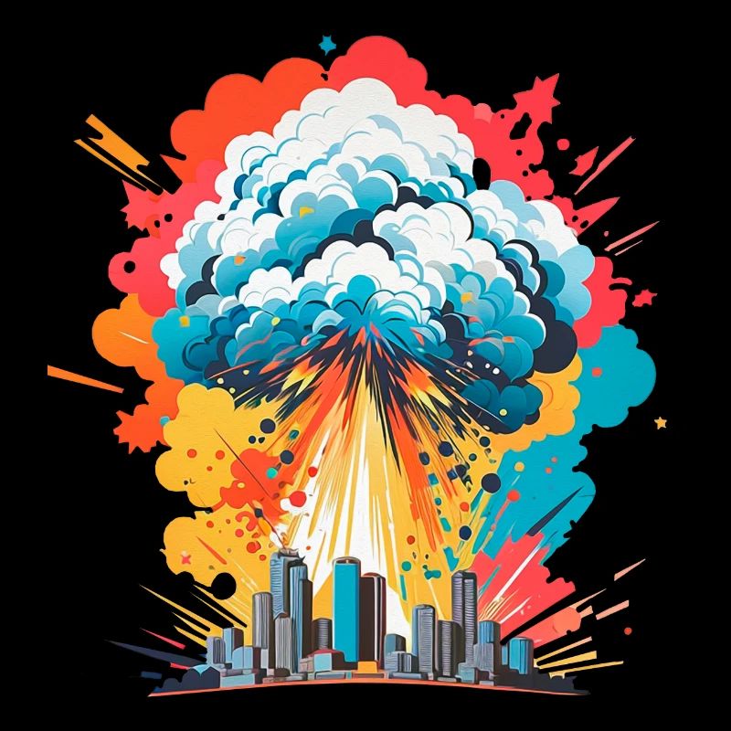 Nuclear explosion mushroom cloud