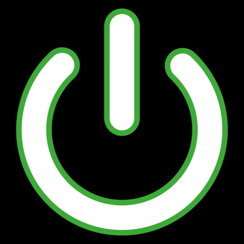 green powebutton