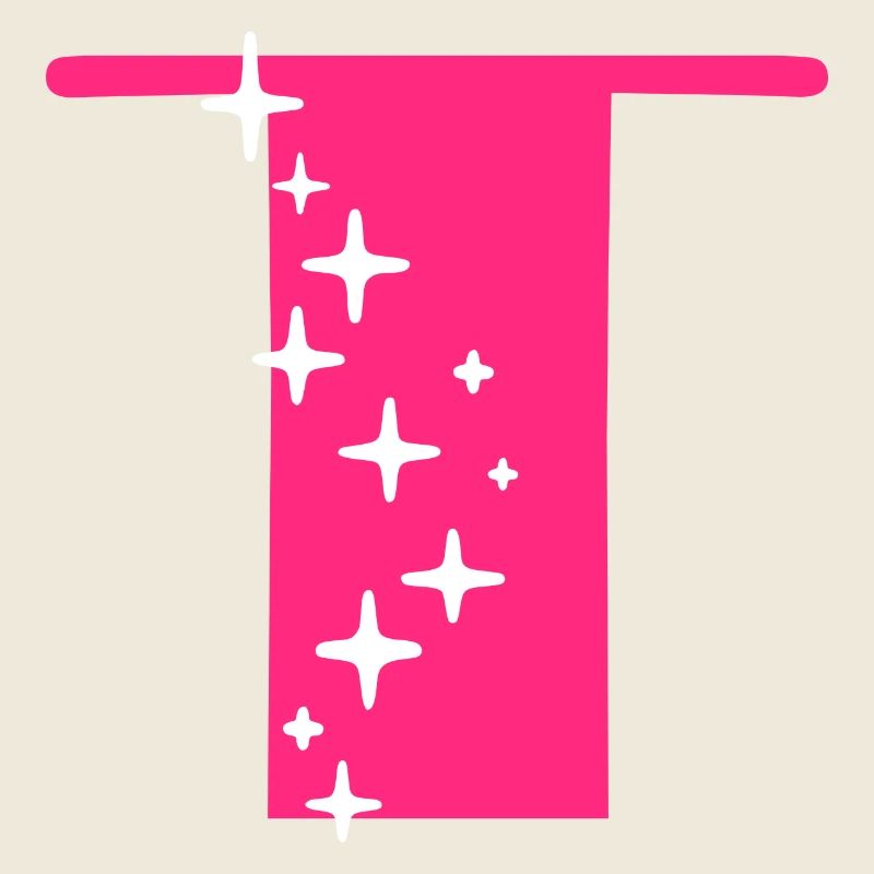 Lettre T Paillettes