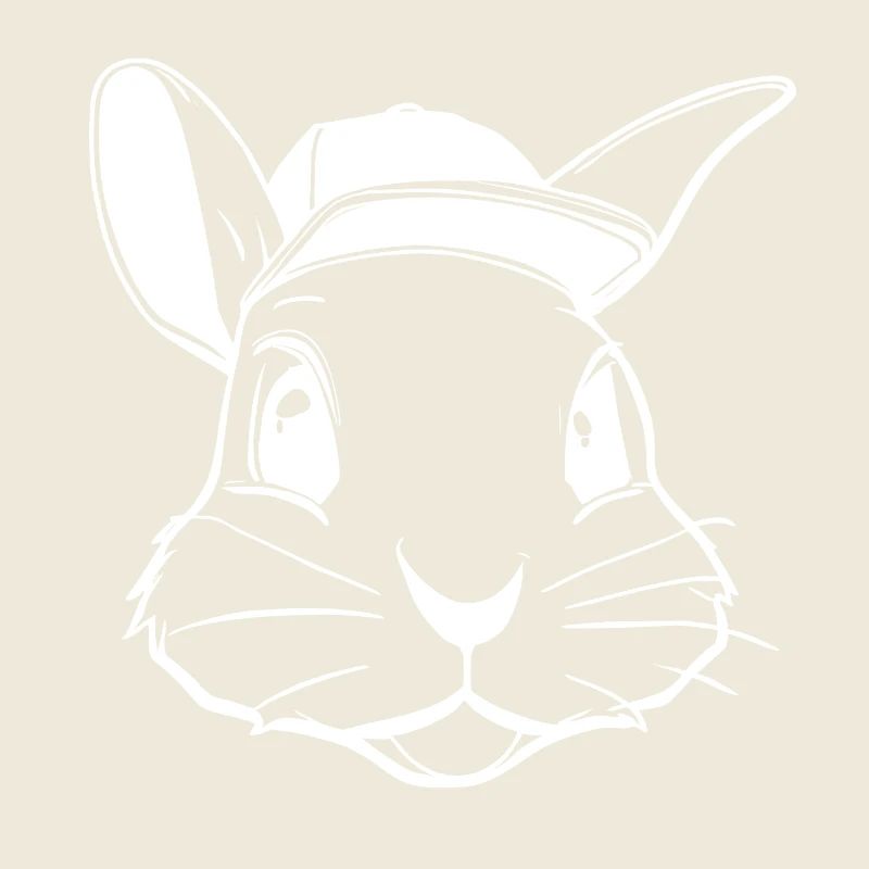 Lapin avec casquette de baseball | Chapeau de hopper | Sandhos