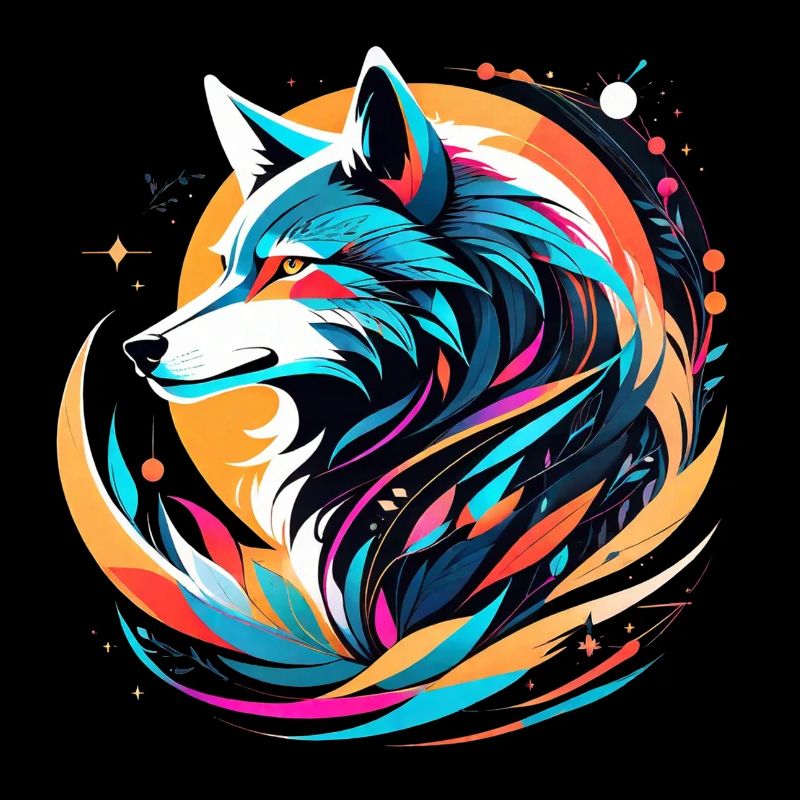 Wolf and Mountain - Protective Nature