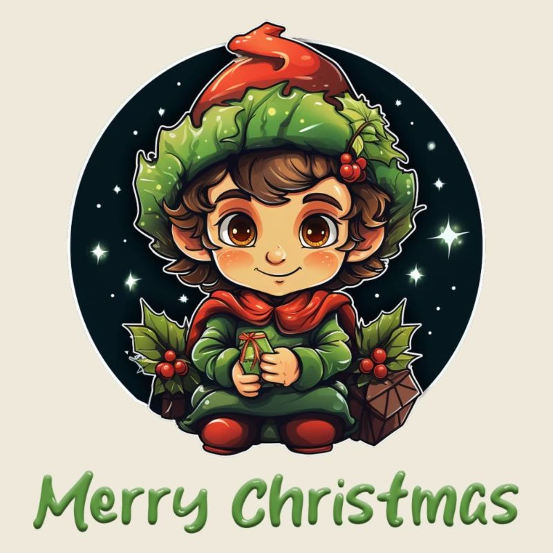 Joyeux Noël Elfe Souhaits Joyeux Noël