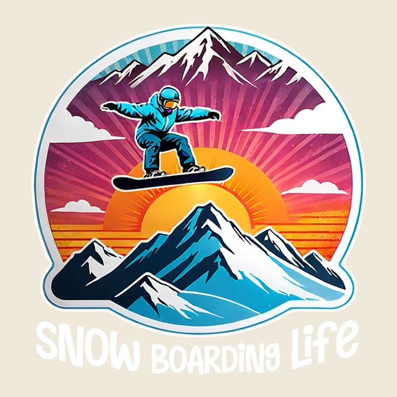 Snowboarding, snow and skiing