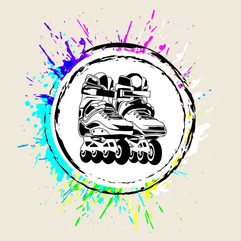 Inline skates icon Bunt