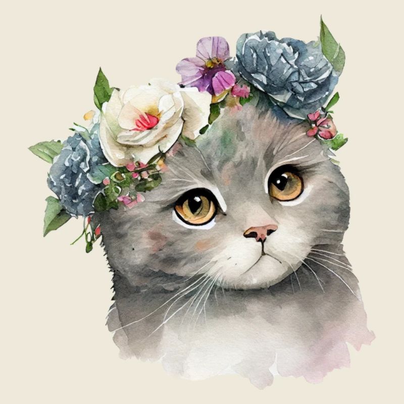 Blumen Kätzchen