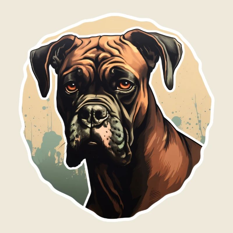 Boxer head interested