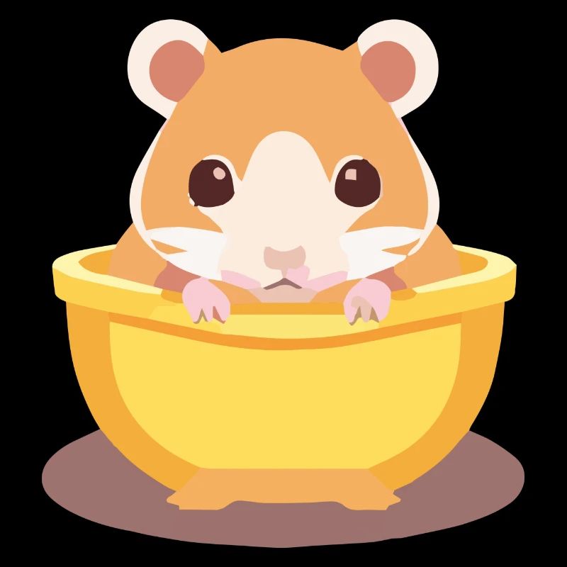 süßer Hamster in Schüssel