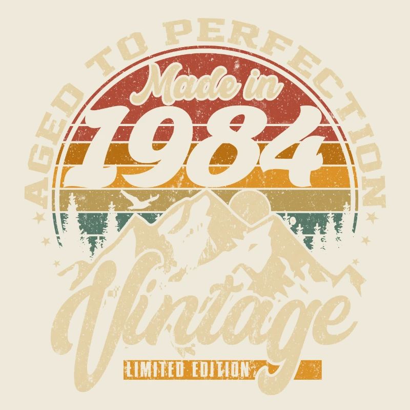 Made in 1984 Vintage Édition limitée Cadeau