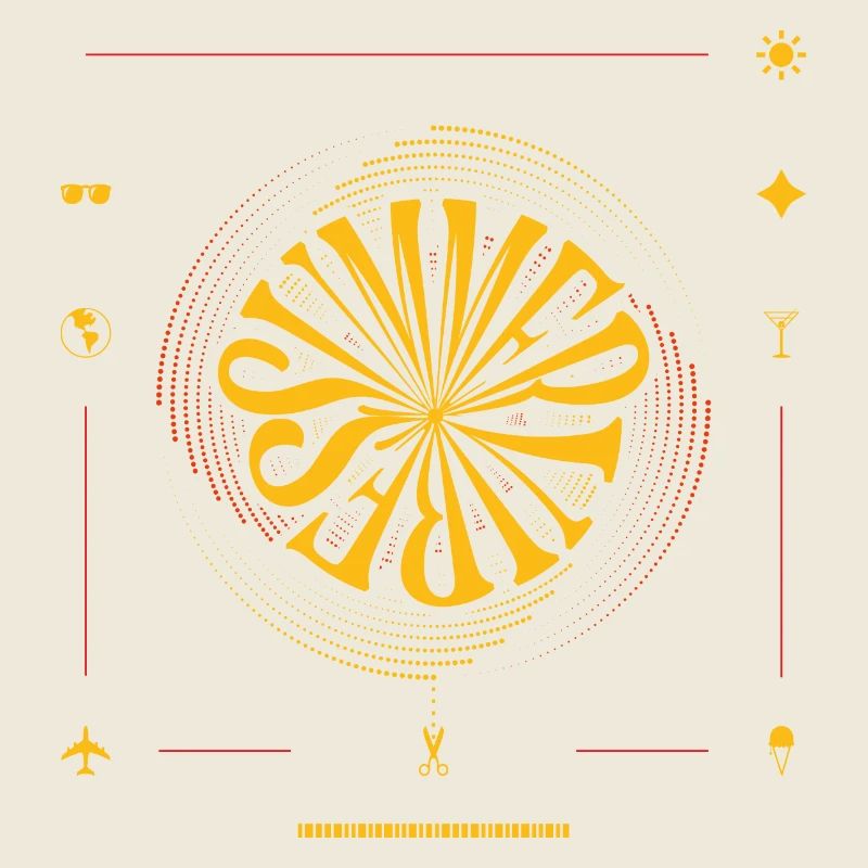 Summer vibes design graphique élégant pour l'été