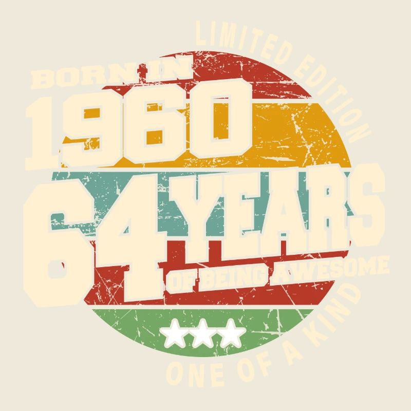 1960 Vintage Retro Classic 64 Years