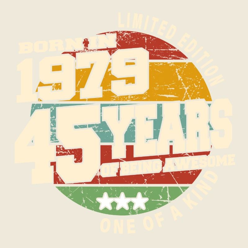 1979 Vintage Retro Classique 45 ans