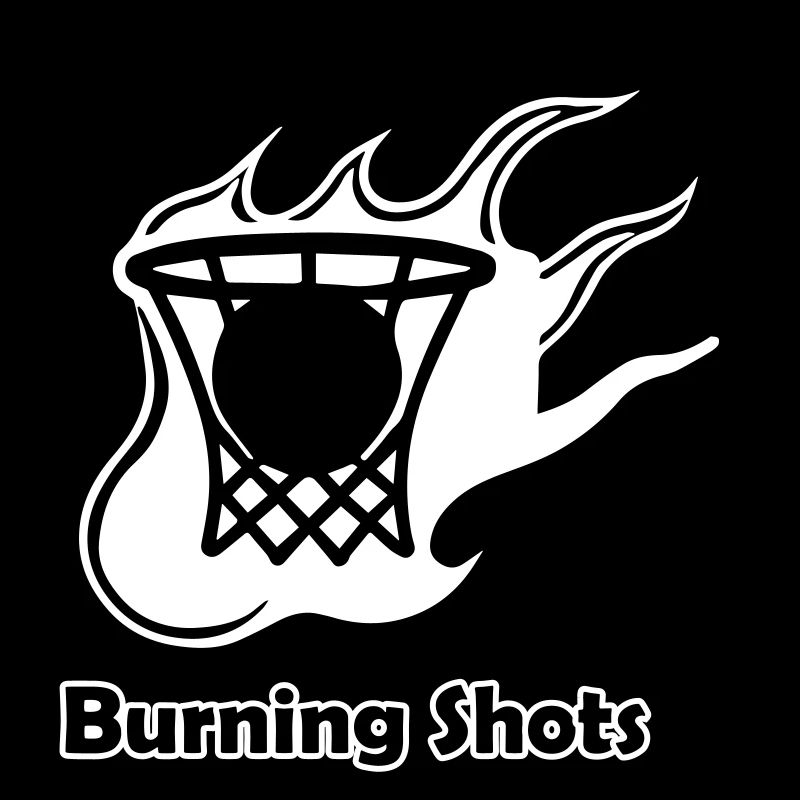 Basketball on fire - Burning shots design