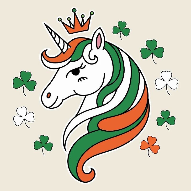 St. Patrick's Day Einhorn