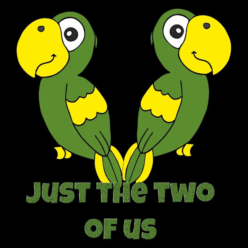Les perroquets, juste les deux