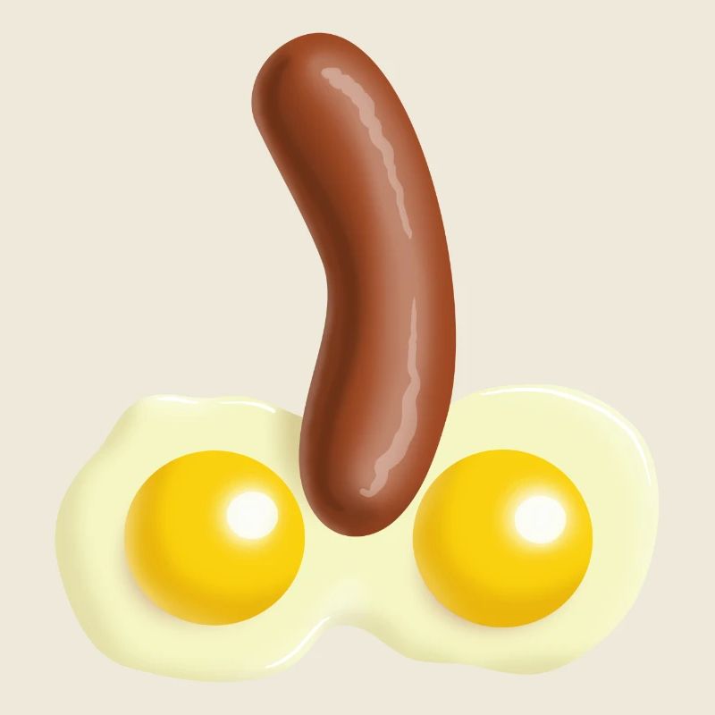 Spiegeleier und Würstchen