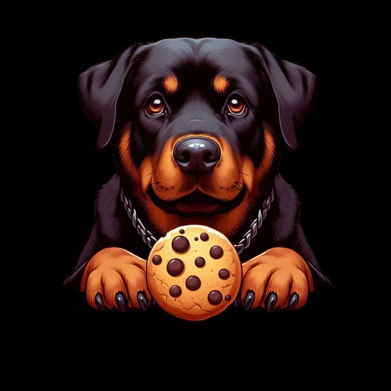Cute Rottweiler Biscuit Gingerbread Dog Funny