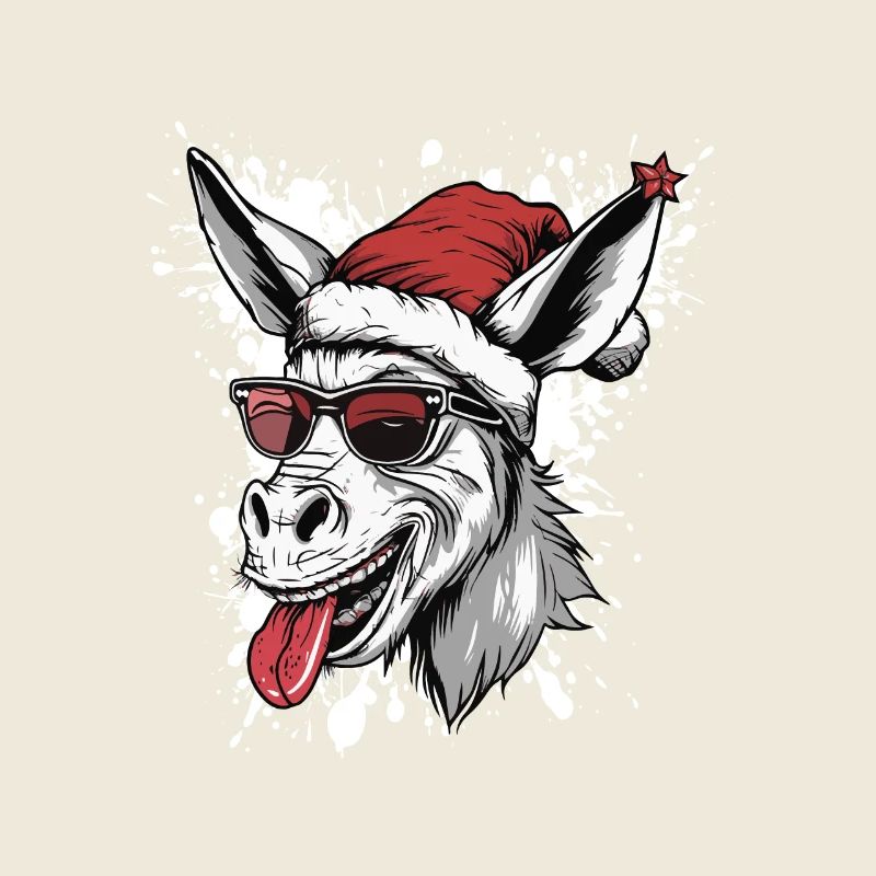 Esel Weihnachten Lustig