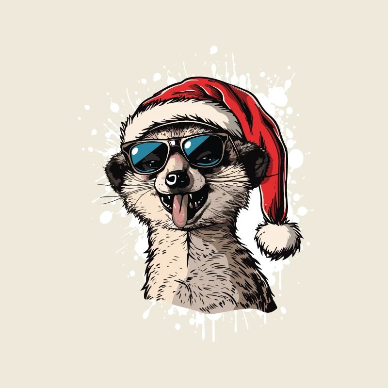 Suricate Noël Drôle