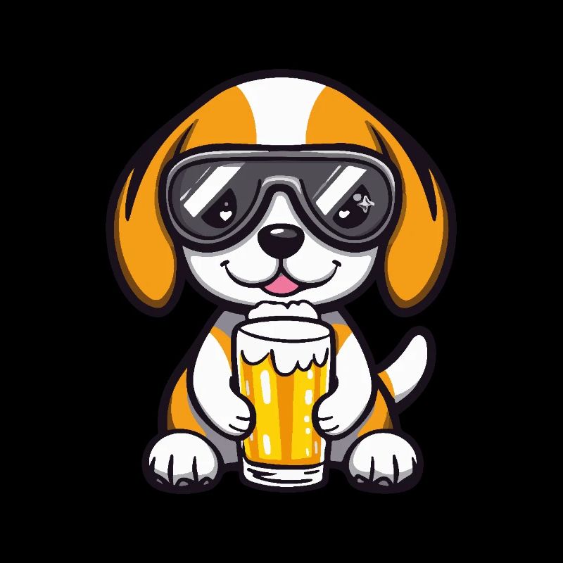 Beagle Dog Après Ski Beer