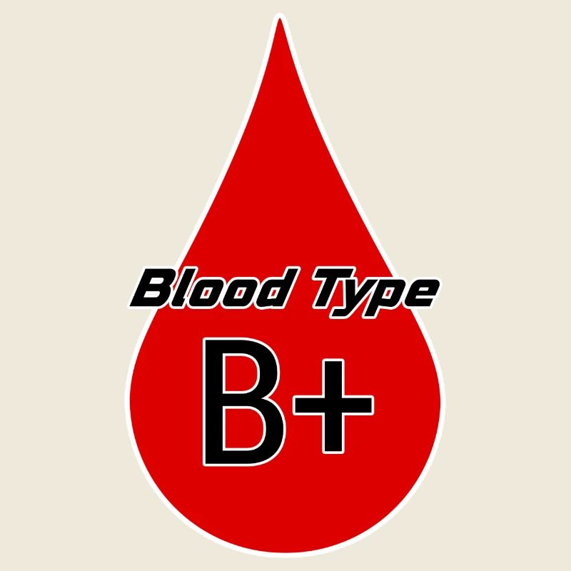 Blood group Rhesus factor B positive as a gift idea