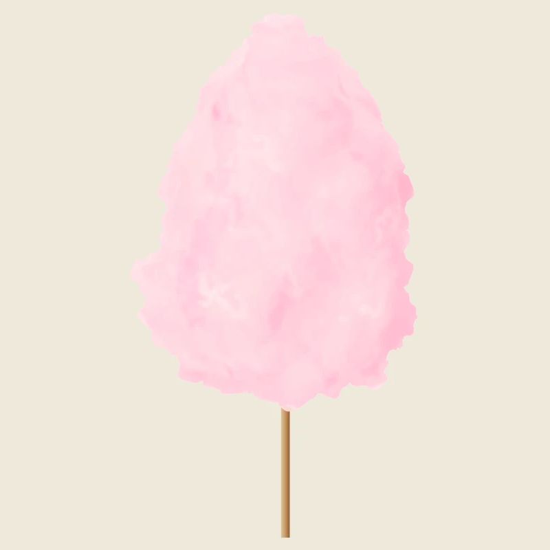 fluffy pink cotton candy