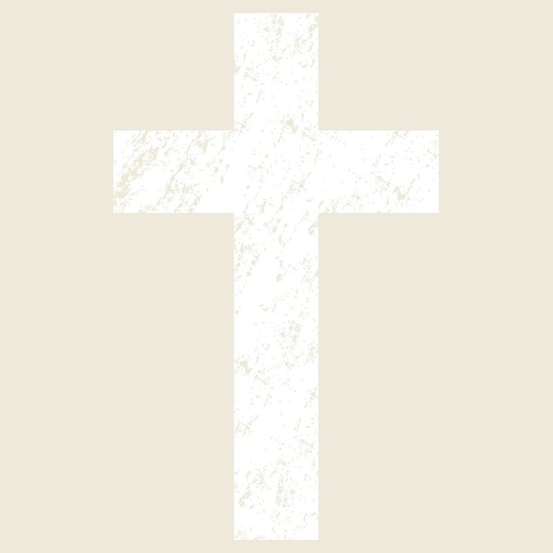 Christian cross with a worn effect