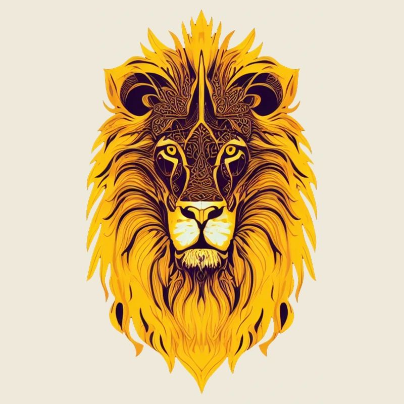 lion et mandala