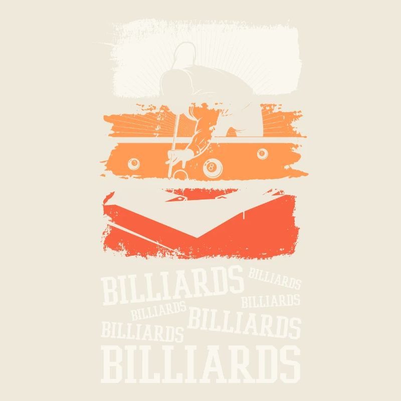 Billard Pool Snooker Queue Kugeln Vintage Retro