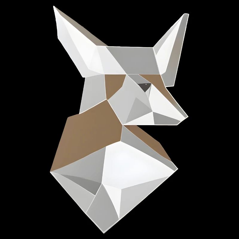 Abstract Shaped Fox Head