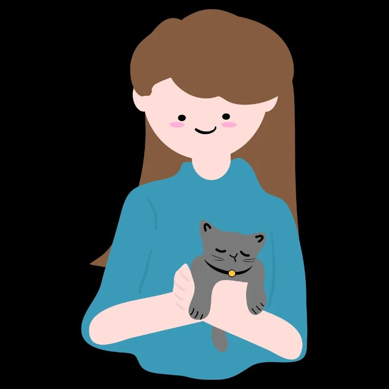 Katze sitzt in menschlicher Handfläche3