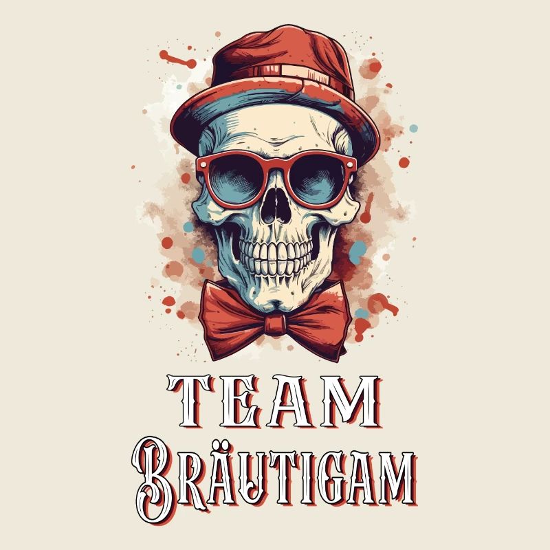 JGA Team Bräutigam Totenkopf Junggesellenabschied