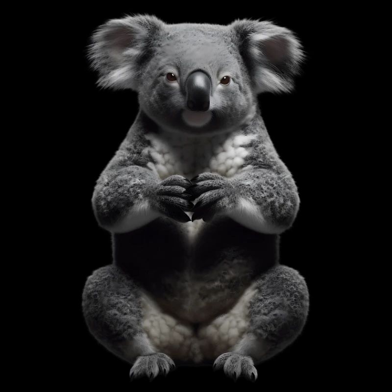 Koala en prière