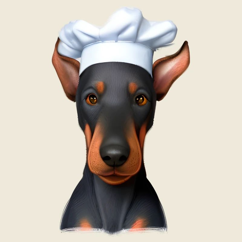 Dobermann Gastronom Hund Köche Dobermannwelpe