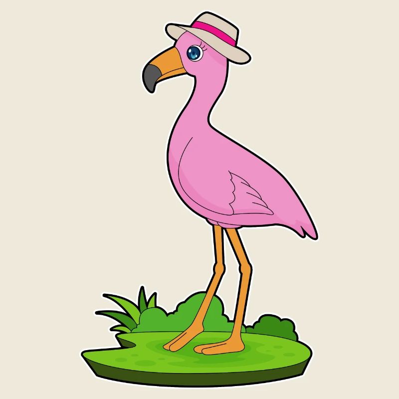 Flamingo Hat
